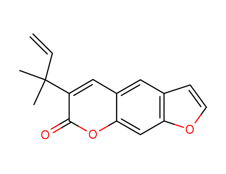 7H-Furo[3,2-g][1]benzopyran-7-one,6-(1,1-dimethyl-2-propen-1-yl)-