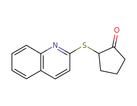 Molecular Structure of 13896-83-8 (2-(quinolin-2-ylsulfanyl)cyclopentanone)