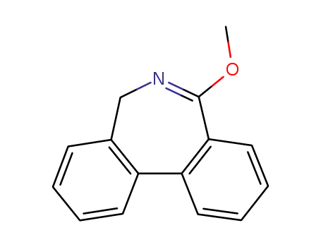 Molecular Structure of 134080-00-5 (7-Methoxy-5H-dibenzo[c,e]azepine)