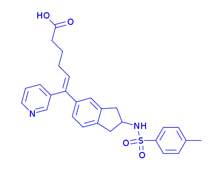 6-(2-(4-Toluenesulphonylamino)indan-5-yl)-6-(3-pyridyl)-hex-5-enoic acid