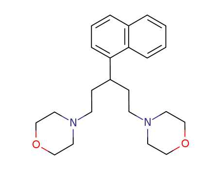 Molecular Structure of 13071-27-7 (4,4'-[3-(1-Naphtyl)-1,5-pentanediyl]dimorpholine)