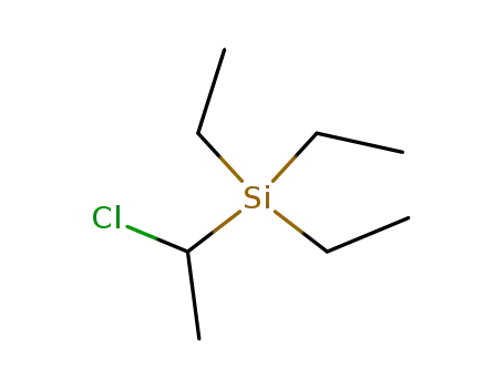 Molecular Structure of 18279-74-8 ((1-chloroethyl)(triethyl)silane)
