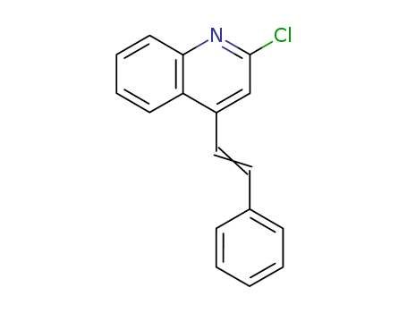 Quinoline,2-chloro-4-(2-phenylethenyl)-