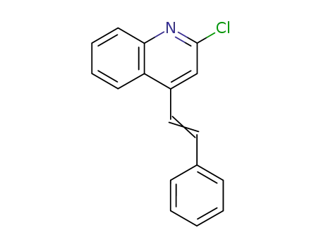 Molecular Structure of 93260-59-4 (2-chloro-4-(2-phenylethenyl)quinoline)