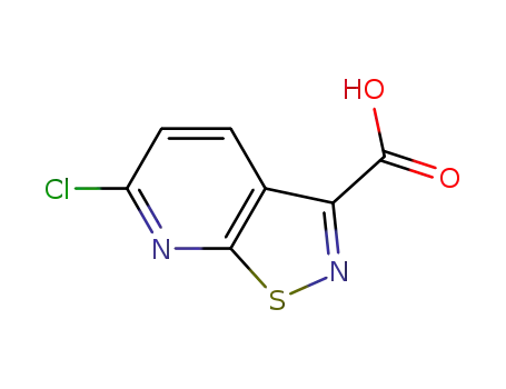 Molecular Structure of 932702-35-7 (6-Chloroisothiazolo[5,4-b]pyridine-3-carboxylic acid)