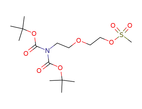 2-(2-(bis(tert-butoxycarbonyl)amino)ethoxy)ethyl methanesulfonate