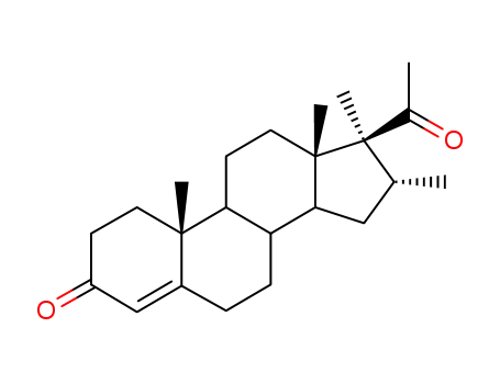 Molecular Structure of 19590-23-9 (16alpha,17alpha-dimethylprogesterone)