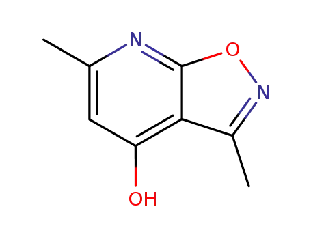 Molecular Structure of 19385-59-2 (Isoxazolo[5,4-b]pyridin-4-ol, 3,6-dimethyl- (8CI))