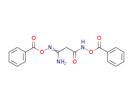 Molecular Structure of 93332-67-3 (3-amino-N-(benzoyloxy)-3-[(benzoyloxy)imino]propanamide)