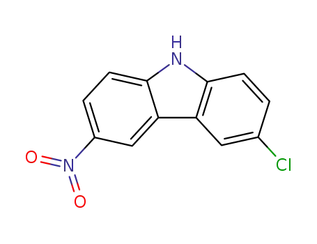 Molecular Structure of 17274-73-6 (3-chloro-6-nitro-9H-carbazole)