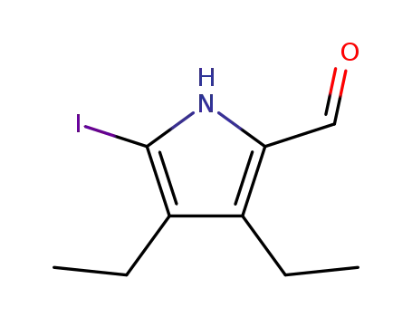 3,4-Diethyl-5-iodo-1H-pyrrole-2-carbaldehyde