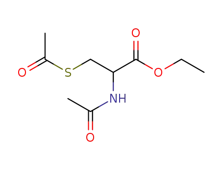 Molecular Structure of 19547-89-8 (S,N-Diacetylcysteine monoethyl ester)