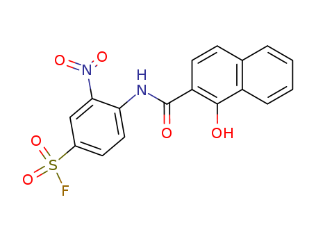 Benzenesulfonylfluoride, 4-[[(1-hydroxy-2-naphthalenyl)carbonyl]amino]-3-nitro- cas  1868-64-0