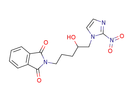 Molecular Structure of 93272-50-5 (2-[4-hydroxy-5-(2-nitro-1H-imidazol-1-yl)pentyl]-1H-isoindole-1,3(2H)-dione)