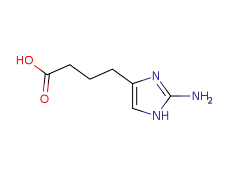 Molecular Structure of 933727-51-6 (1H-Imidazole-5-butanoic  acid,  2-amino-)