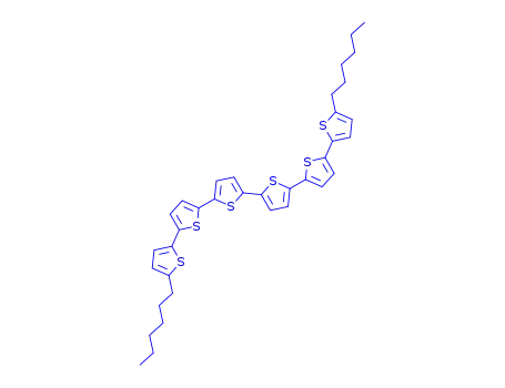 Molecular Structure of 151271-43-1 (5 5''''-DIHEXYL-2 2':5' 2'':5'' 2''':5'&)