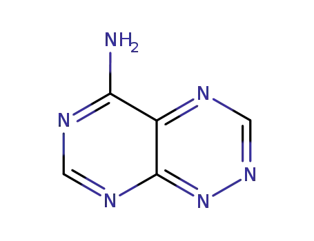Molecular Structure of 19359-15-0 (Pyrimido[5,4-e]-1,2,4-triazin-5-amine (9CI))