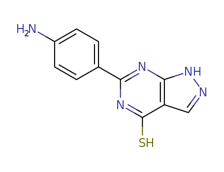 4H-Pyrazolo[3,4-d]pyrimidine-4-thione,6-(4-aminophenyl)-1,5-dihydro- cas  15986-13-7