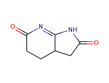 Molecular Structure of 17384-56-4 (3,3a,4,5-Tetrahydro-1H-pyrrolo[2,3-b]pyridine-2,6-dione)