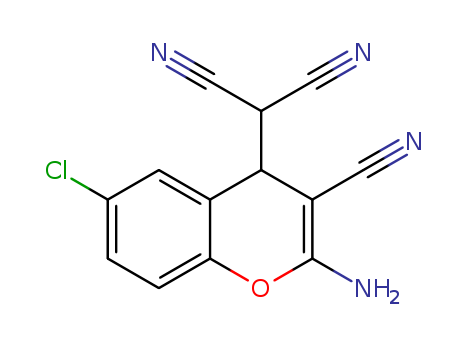 Propanedinitrile,2-(2-amino-6-chloro-3-cyano-4H-1-benzopyran-4-yl)-