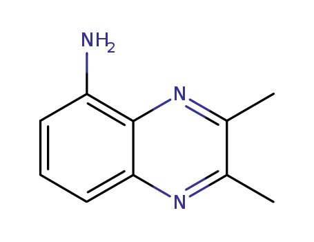 Molecular Structure of 19023-68-8 (5-Quinoxalinamine,2,3-dimethyl-(9CI))