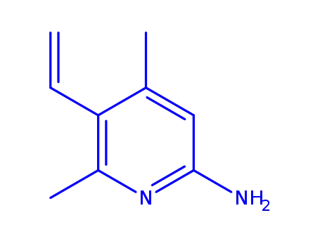 Molecular Structure of 179555-08-9 (2-Pyridinamine,5-ethenyl-4,6-dimethyl-(9CI))