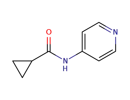Molecular Structure of 186253-90-7 (Cyclopropanecarboxamide, N-4-pyridinyl- (9CI))