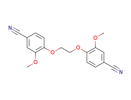 Molecular Structure of 101731-96-8 (3,3'-dimethoxy-4,4'-ethanediyldioxy-di-benzonitrile)