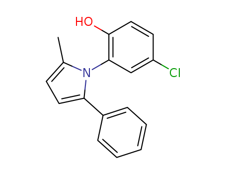 4-chloro-2-(2-methyl-5-phenyl-1H-pyrrol-1-yl)phenol
