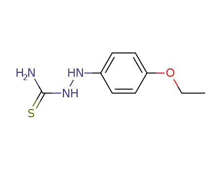 Molecular Structure of 93283-01-3 (Hydrazinecarbothioamide, 2-(4-ethoxyphenyl)- (9CI))