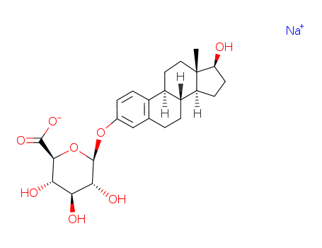 b-D-Glucopyranosiduronic acid, (17b)-17-hydroxyestra-1,3,5(10)-trien-3-yl,monosodium salt (9CI)