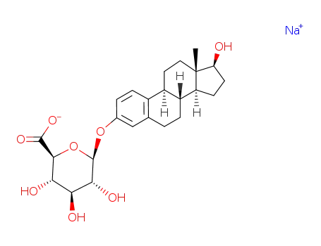 Molecular Structure of 14982-12-8 (1,3,5[10]-ESTRATRIENE-3,17BETA-DIOL 3-GLUCURONIDE SODIUM SALT)