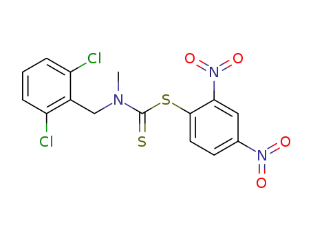 (2,6-Dichloro-benzyl)-methyl-dithiocarbamic acid 2,4-dinitro-phenyl ester