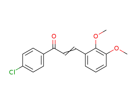 Molecular Structure of 93330-34-8 (1-(4-chlorophenyl)-3-(2,3-dimethoxyphenyl)prop-2-en-1-one)