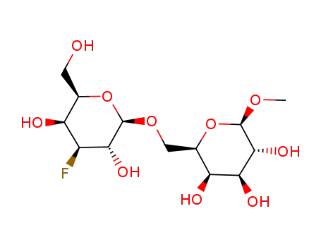 Molecular Structure of 93426-89-2 (methyl O-(3-deoxy-3-fluorogalactopyranosyl)(1-6)galactopyranoside)