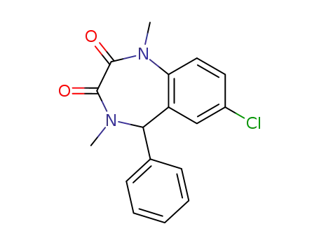 테 마세팜 관련 화합물 G (15-mg) (7- 클로로 -1,4- 디메틸 -5- 페닐 -4,5- 디 히드로 -1H-1,4- 벤조디아제핀 -2,3- 디온)