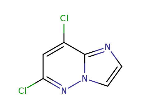 Molecular Structure of 1161847-29-5 (6,8-Dichloroimidazo[1,2-b]pyridazine)