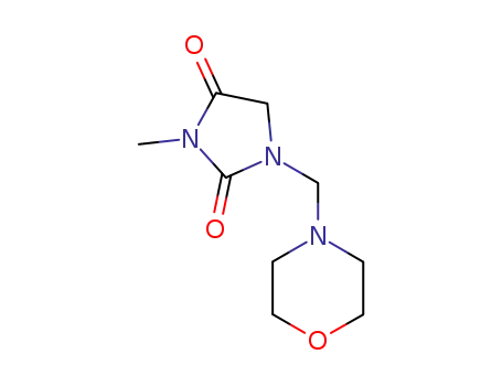 Molecular Structure of 93334-84-0 (3-methyl-1-(morpholin-4-ylmethyl)imidazolidine-2,4-dione)