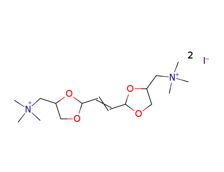 Molecular Structure of 17089-54-2 ([(E)-ethene-1,2-diyldi-1,3-dioxolane-2,4-diyl]bis(N,N,N-trimethylmethanaminium) diiodide)