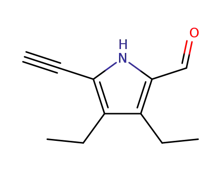 1H-Pyrrole-2-carboxaldehyde,3,4-diethyl-5-ethynyl-(9CI)