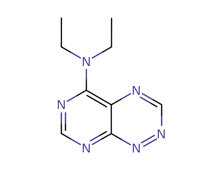 Molecular Structure of 19359-59-2 (N,N-diethylpyrimido[5,4-e][1,2,4]triazin-5-amine)