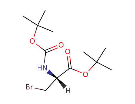 tert-butyl 2-(R)-(tert-butoxycarbonylamino)-3-bromopropanoate