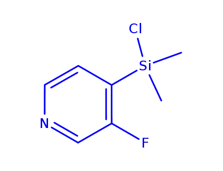 피리딘, 4-(클로로디메틸실릴)-3-플루오로-(9CI)