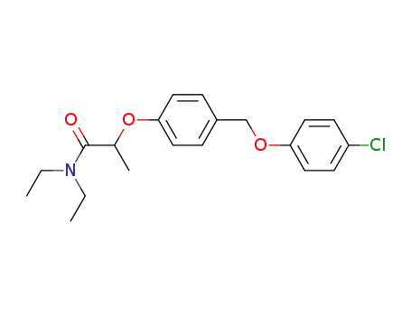 Molecular Structure of 70044-15-4 (2-<4-(4-Chlorphenoxymethyl)-phenoxy>-propionsaeurediethylamid)