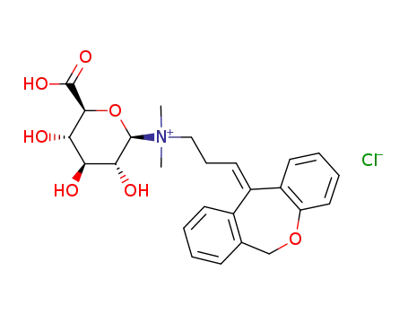 ((2R,3R,4S,5S,6S)-6-Carboxy-3,4,5-trihydroxy-tetrahydro-pyran-2-yl)-{3-[6H-dibenzo[b,e]oxepin-(11E)-ylidene]-propyl}-dimethyl-ammonium; chloride