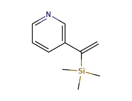 Molecular Structure of 94356-76-0 (Pyridine, 3-[1-(trimethylsilyl)ethenyl]-)