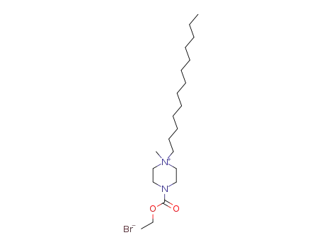 4-ethoxycarbonyl-1-methyl-1-tridecyl-piperazinium; bromide