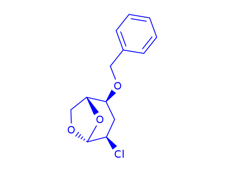 1,6-ANHYDRO-2-CHLORO-2,3-DIDEOXY-4-O-BENZYL-SS-D-RIBO-HEXOPYRANOSE