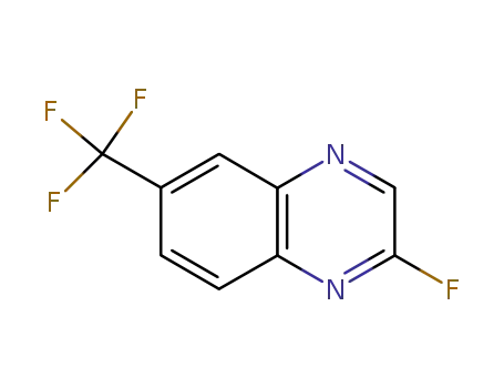 Molecular Structure of 112080-08-7 (Quinoxaline, 2-fluoro-6-(trifluoromethyl)-)