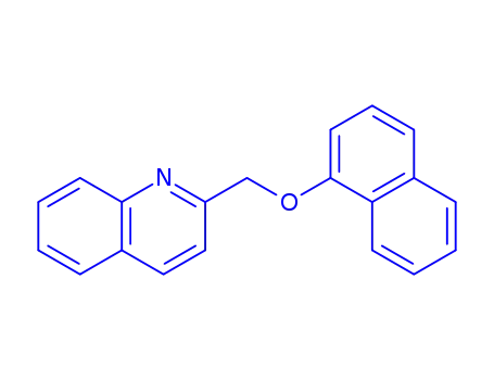 Molecular Structure of 110033-17-5 (2-(1-Naphthyloxymethyl)quinoline)